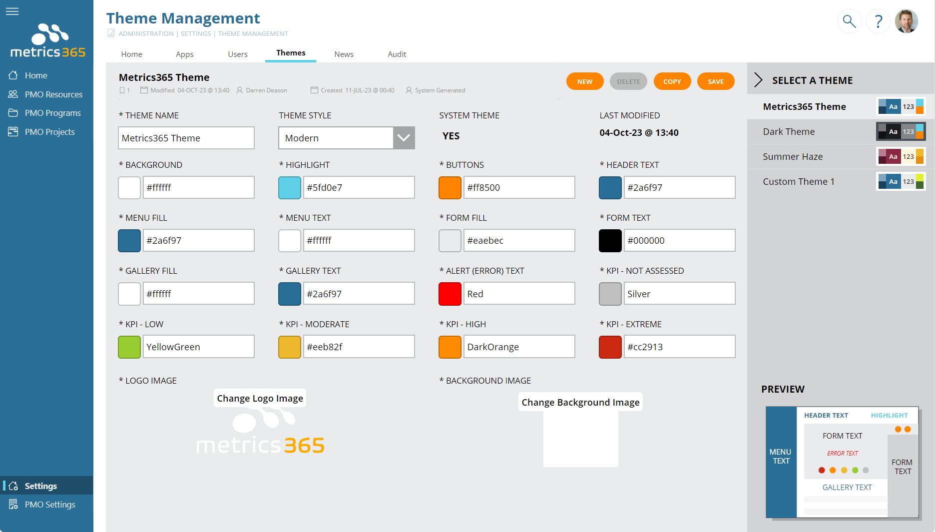 Metrics365.CoreThemes