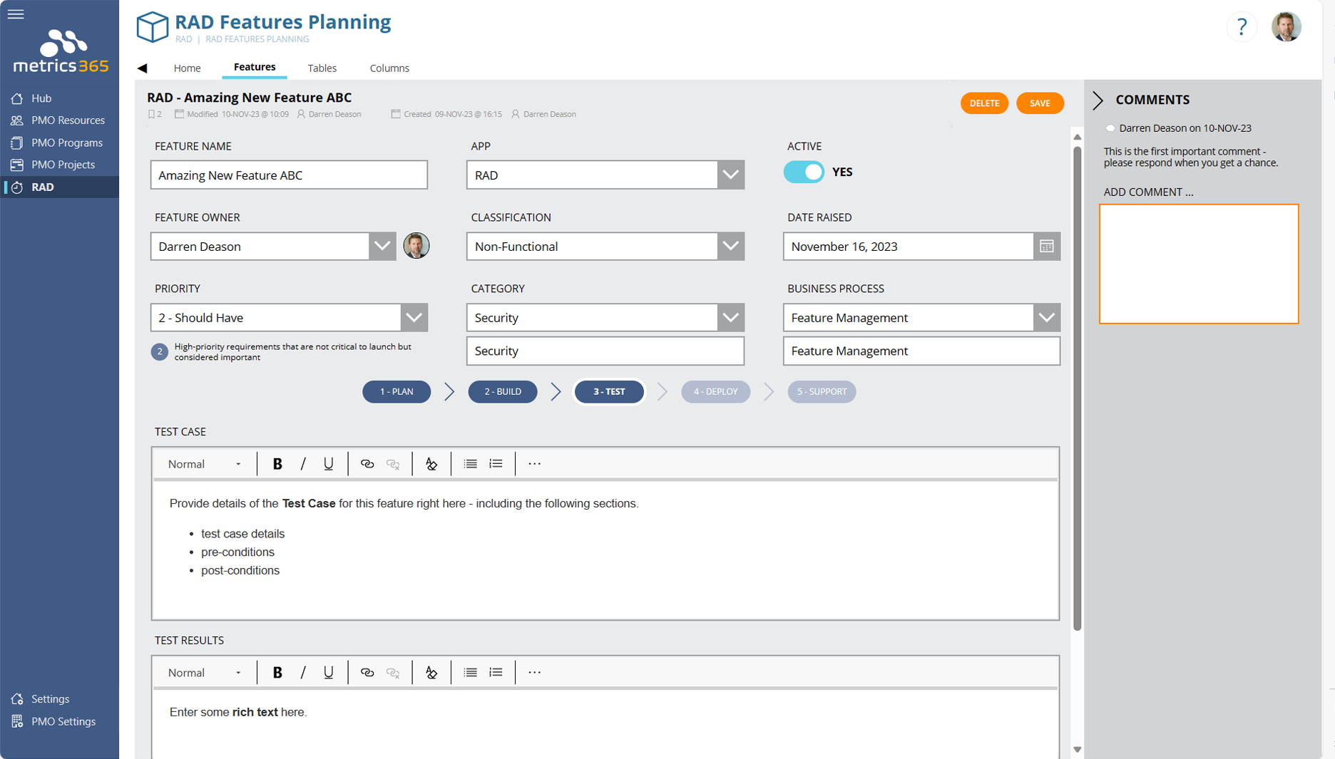 Metrics365.RADFeatures